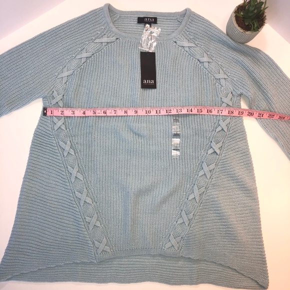 A.N.A long-sleeved crewneck blue sweater - Picture 2 of 7